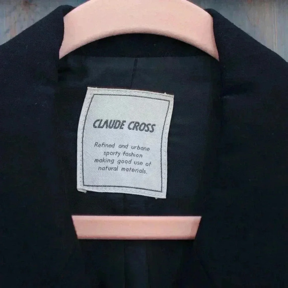 Claude Cross Blazer Navy Double Breasted Japanese Brand Size 9AR Medium - Picture 6 of 6